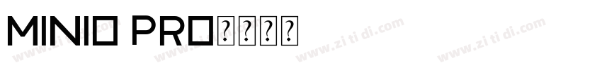 Minio Pro字体转换